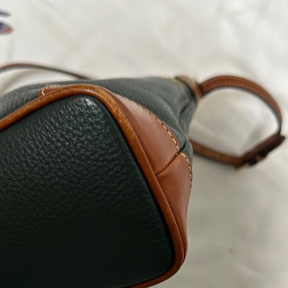 Dooney & Bourke Green and Brown Shoulder Bag with Leather Accents - Picture 9 of 16